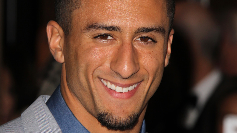 Colin Kaepernick with a goatee