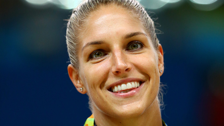 Elena Delle Donne holding a medal