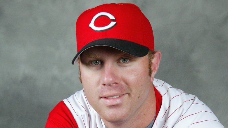 Adam Dunn poses for a portrait