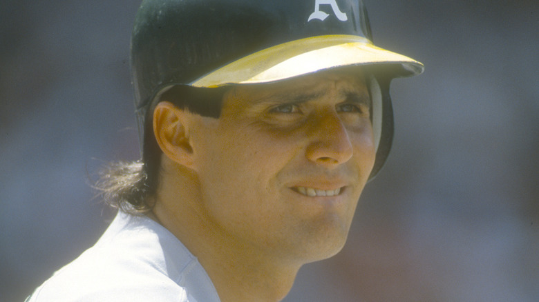Jose Canseco looking off