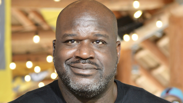 Shaquille O'Neal grinning