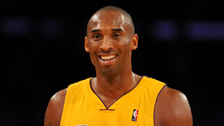 Kobe Bryant smiling