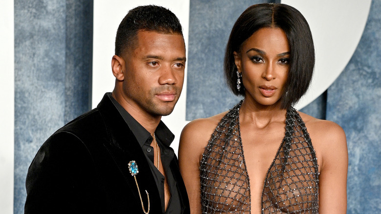 Ciara and Russell Wilson, posing together at an event