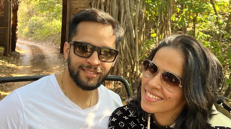 Parupalli Kashyap and Saina Nehwal on a safari