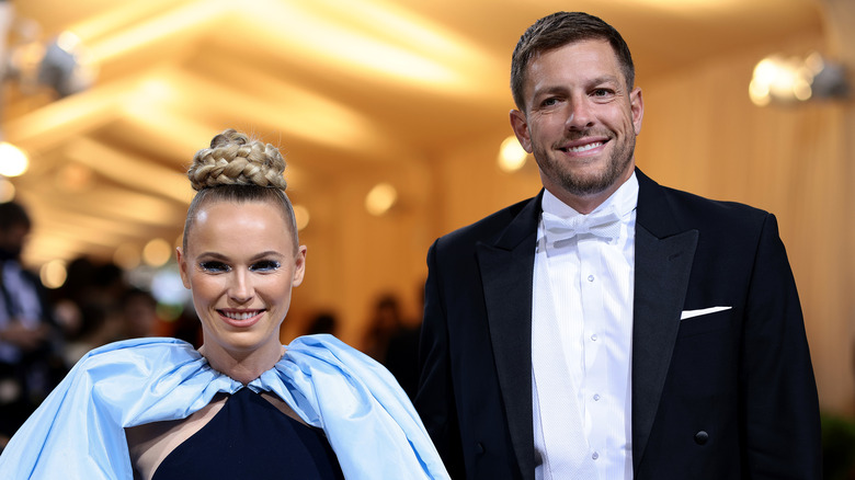 Caroline Wozniacki and David Lee at the Met Gala