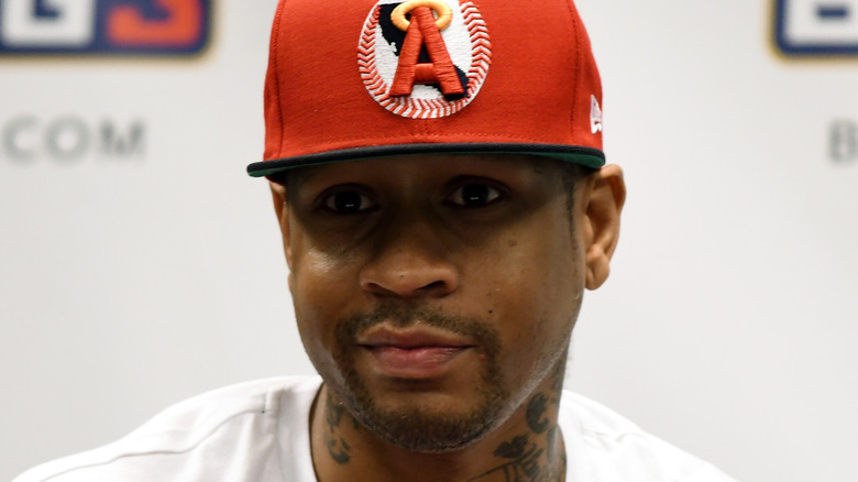 Allen Iverson smiling