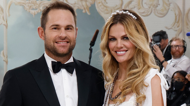 Andy Roddick and Brooklyn Decker smiling at the NY MOMA in 2023