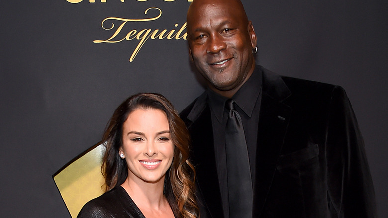 Michael Jordan and Yvette Prieto, smiling