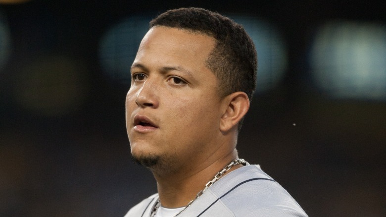 Miguel Cabrera in a game