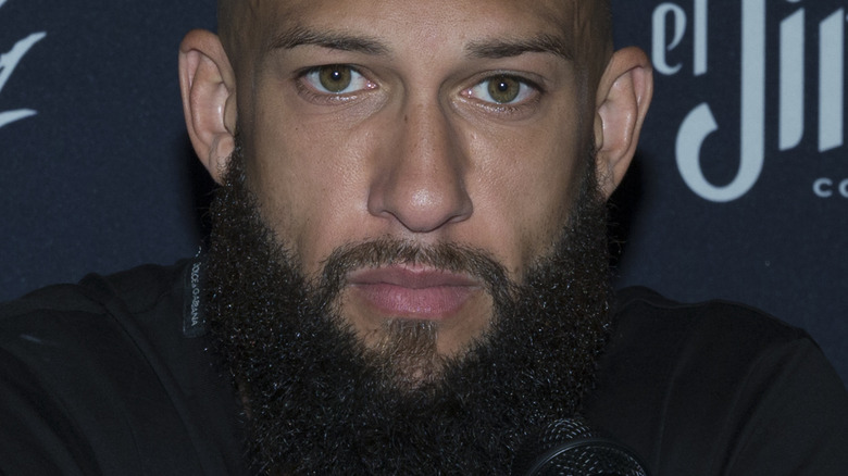 Tim Howard looking at camera