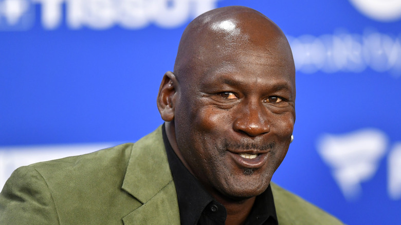 Michael Jordan smiling