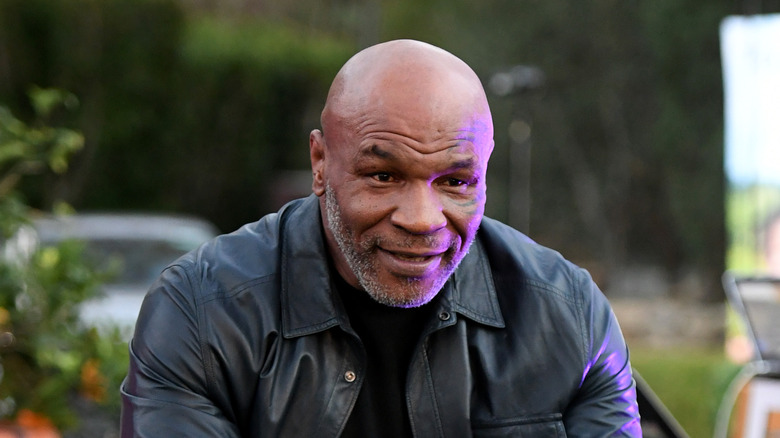 Mike Tyson smiling