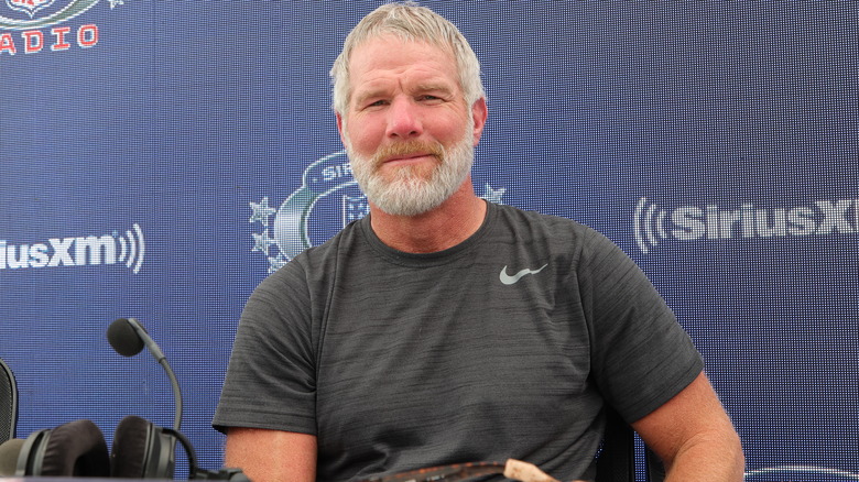 Brett Favre smiling