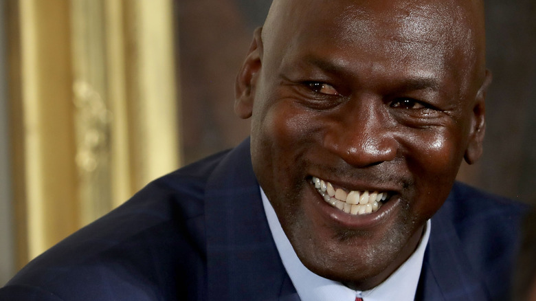 Michael Jordan smiling