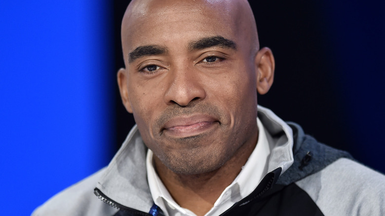 Tiki Barber smiling