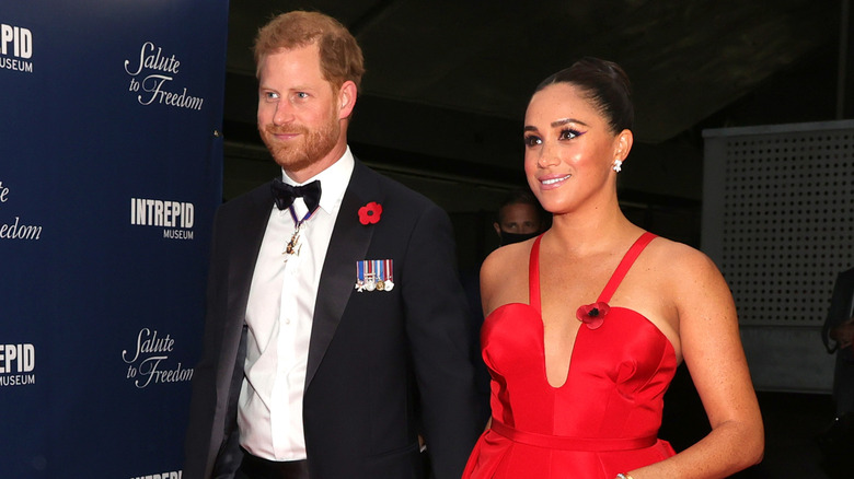 Prince Harry and Meghan Markle smiling together