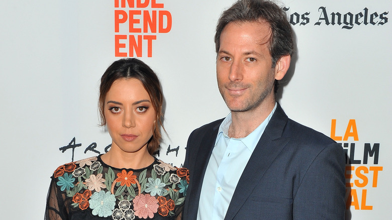 Aubrey Plaza and Jeff Baena in 2017