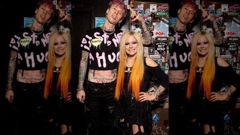 Machine Gun Kelly and Avril Lavigne posing together