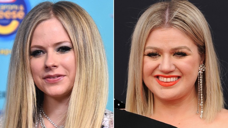 Avril Lavigne and Kelly Clarkson