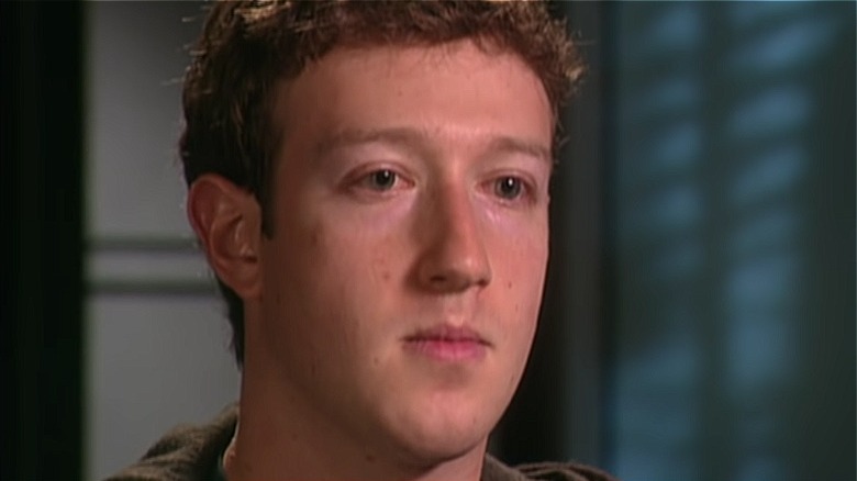 Mark Zuckerberg staring awkwardly