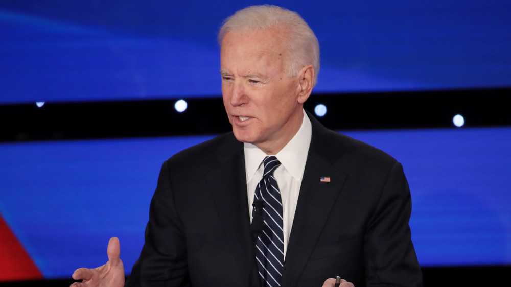 Joe Biden speaking during a debate