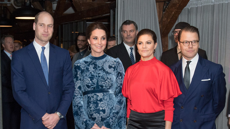 Prince William, Kate Middleton, Crown Princess Victoria and Prince Daniel