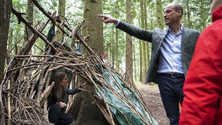 Kate Middleton and Prince William visit campers from elementary school