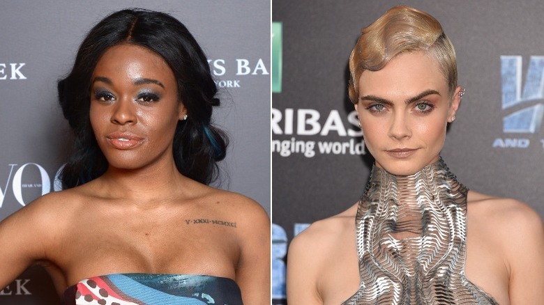 Azealia Banks and Cara Delevingne side by side