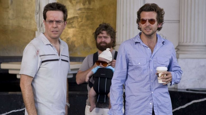 Stu, Alan, baby Carlos, and Phil in The Hangover