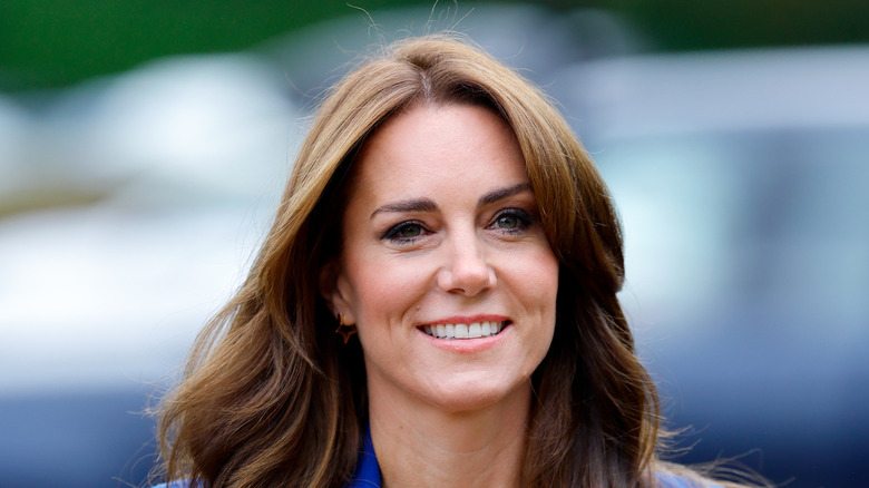 Kate Middleton in blue suit