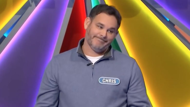 Contestant Chris Davidson shrugs off a loss on Wheel of Fortune