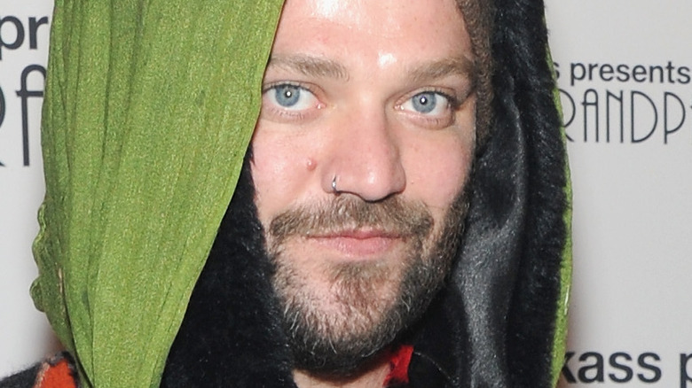 Bam Margera posing at an event