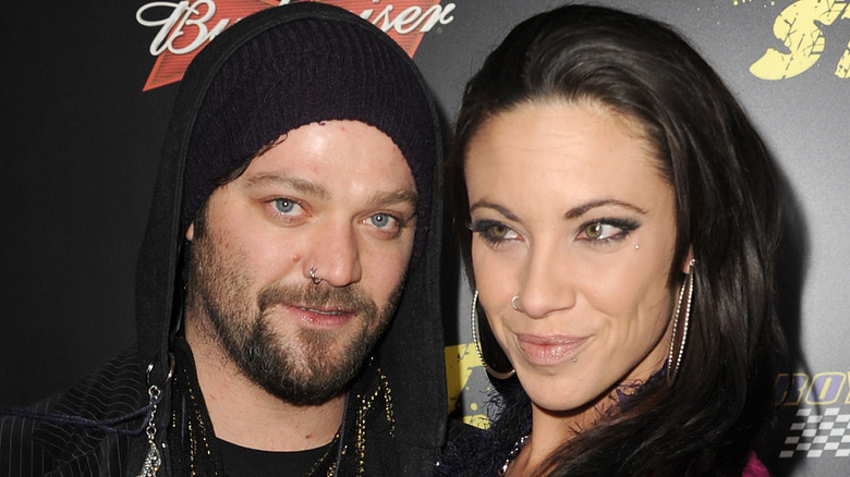 Bam Margera and Nicole Boyd smiling