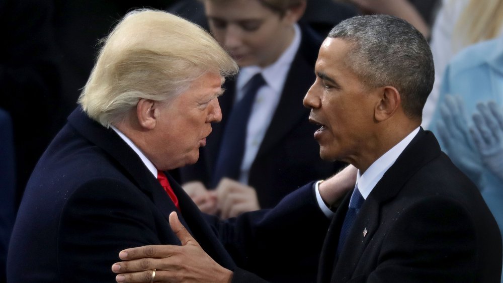 Donald Trump and Barack Obama