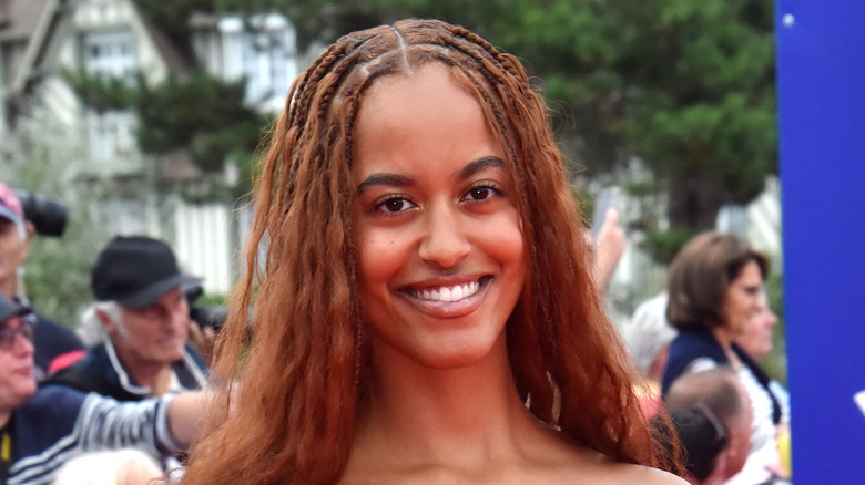 Malia Ann Obama poses at the Deauville American Film Festival