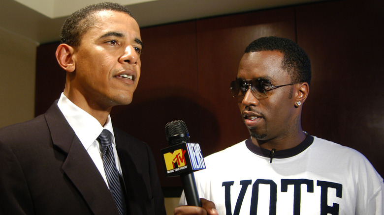 Diddy interviewing Obama