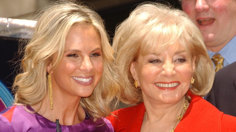 Elisabeth Hasselbeck and Barbara Walters