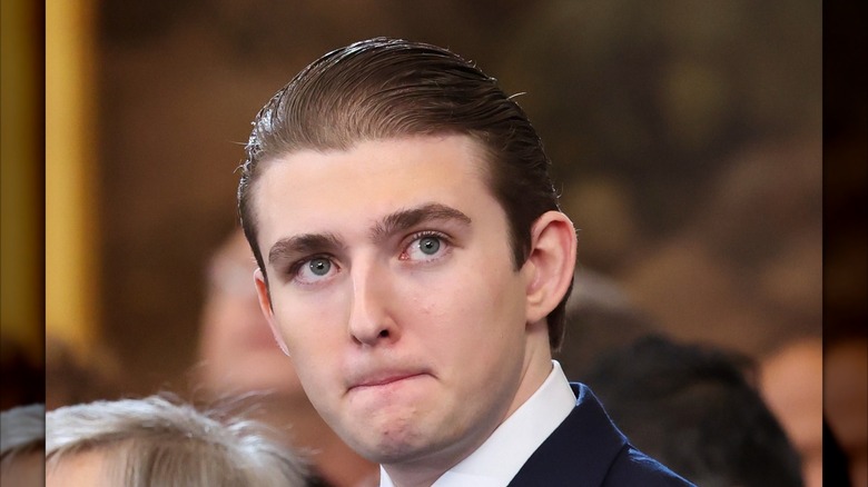 Barron Trump attending the Inauguration of Donald Trump in the U.S. Capitol Rotunda