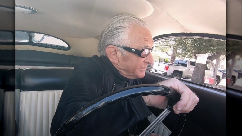 Barry Weiss driving Lincoln Zephyr