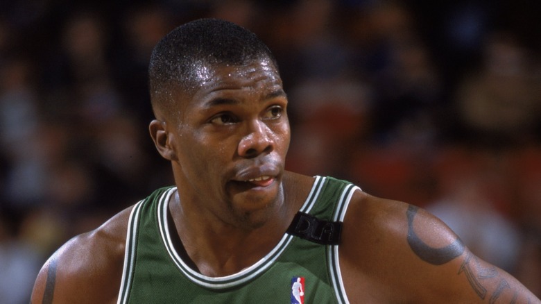 Eric Williams looking on during basketball game