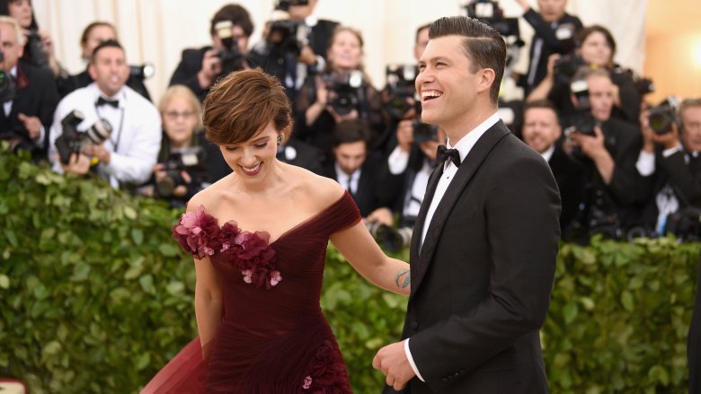 Scarlett Johansson and Colin Jost