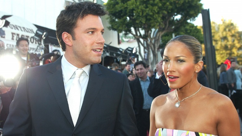 Ben Affleck and Jennifer Lopez attend an event