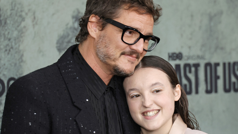 Pedro Pascal and Bella Ramsey smiling