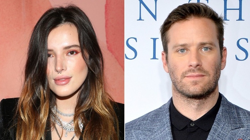 Bella Thorne and Armie Hammer side-by-side