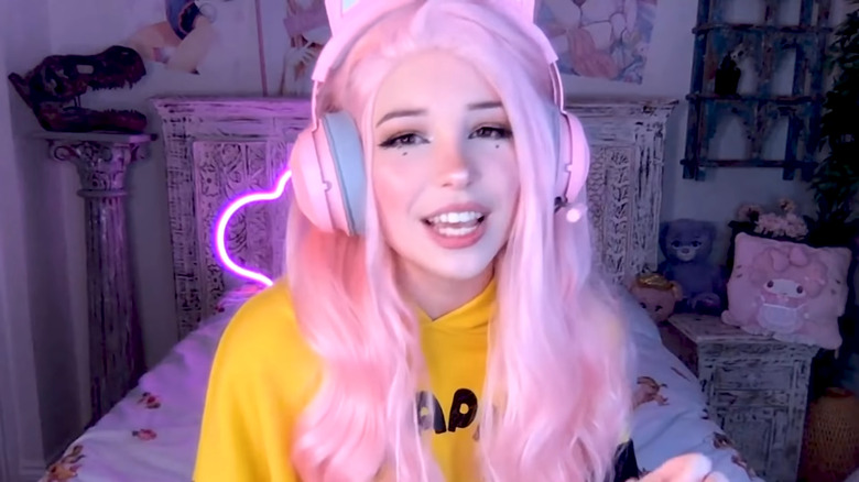 Belle Delphine talking podcast