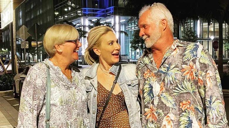 Kate Chastain, Lee and Mary Anne Rosbach laughing