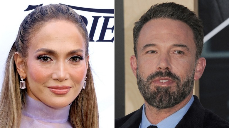 Split image of Jennifer Lopez and Ben Affleck