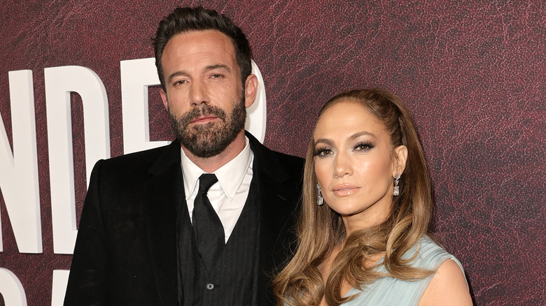 Ben Affleck and Jennifer Lopez on the red carpet