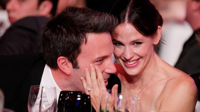 Ben Affleck and Jennifer Garner smiling