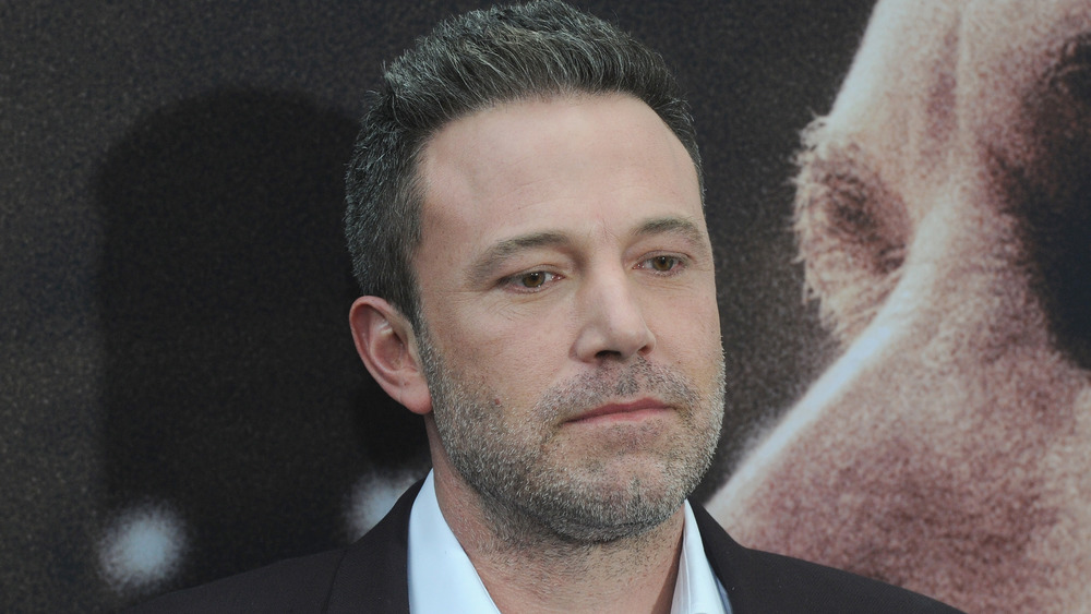 Ben Affleck looking down